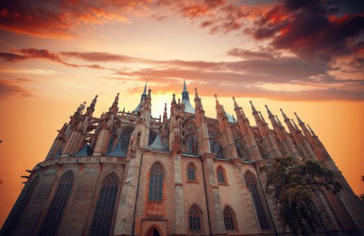 Kutna Hora, Czech Republic. Church of Saint Barbara. UNESCO World Heritage Site